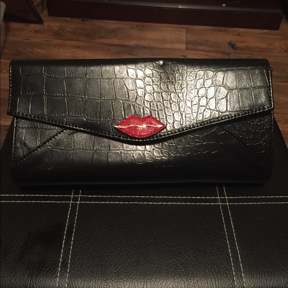 Black clutch bag